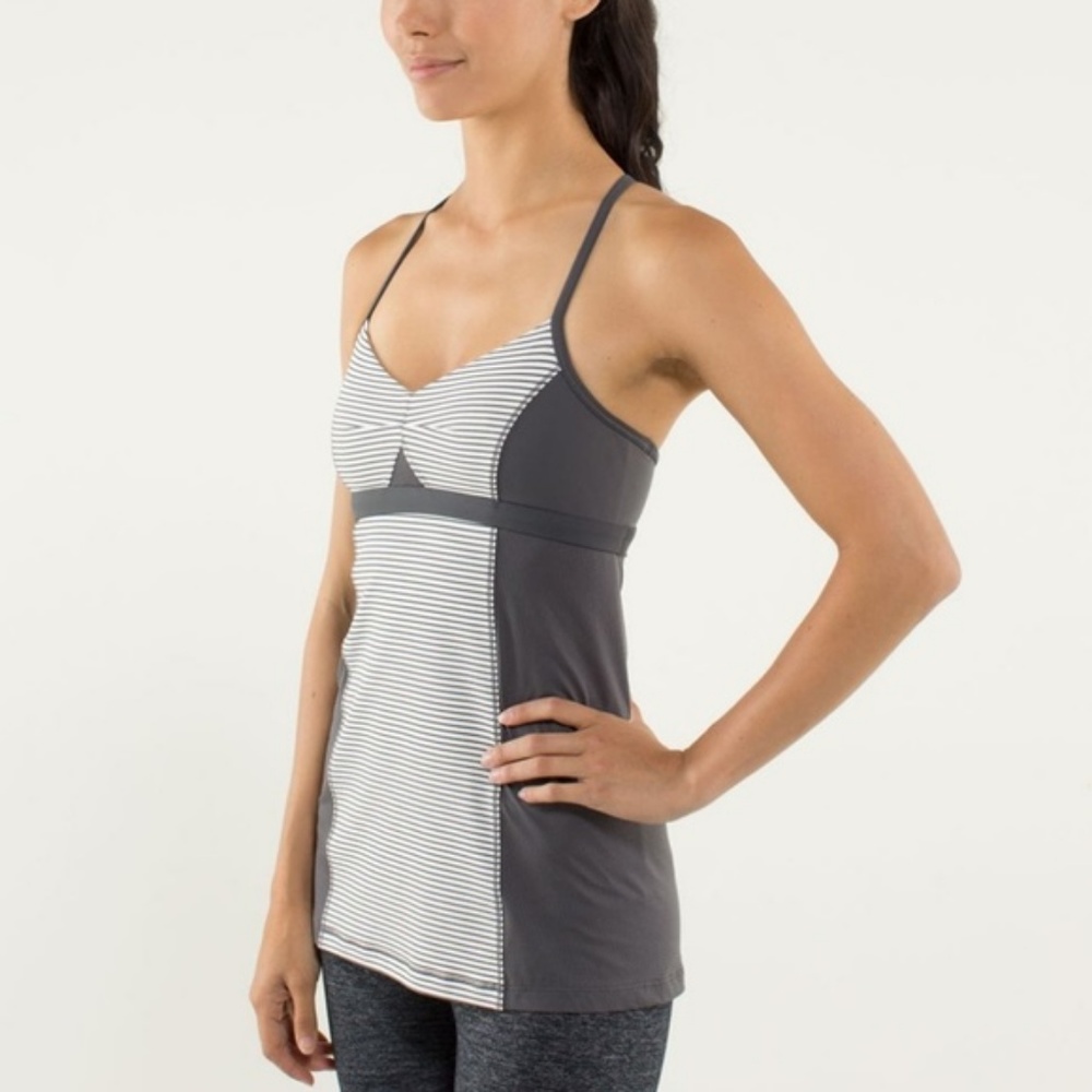 Lululemon Bend & Flow Tank Hyper Stripe Angel Wings X B